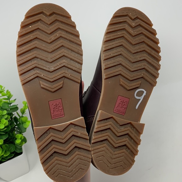 Like New! Kodiak Fernie Boots Brown Leather 7 Lace Up Thinsulate - Picture 9 of 12